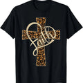 Leopard Cross Faith T-Shirt